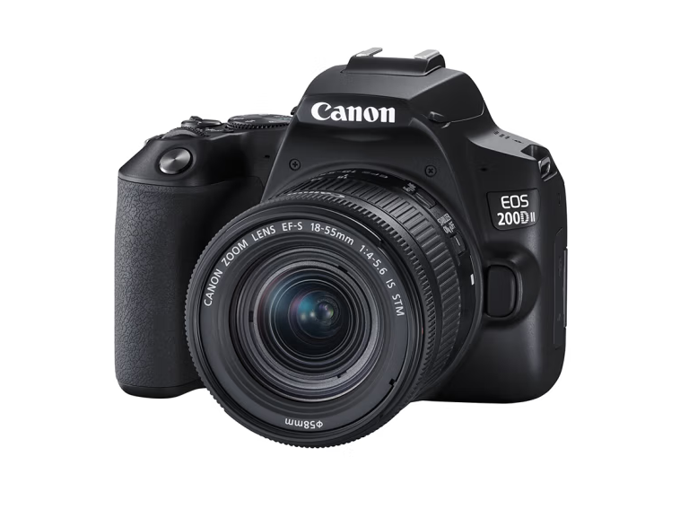 佳能/CANON EOS 200D II 3.0英寸/2410万/单反相机/APS-C/SD卡+SDHC卡+SDXC卡/单镜头套机/黑色/数字照相机